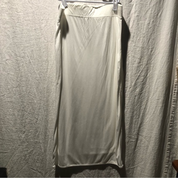 Helmet Lang white stretch midi skirt bodycon fully lined size M - Picture 1 of 7